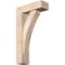 Ekena Millwork Thorton Block Smooth Bracket w/ Offset Brace, Douglas Fir, 5 1/2"W x 16"D x 28"H BKT0604X16X28THR05SDF - alternate 1